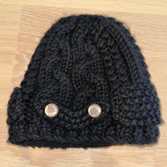 Nobis Unisex Wool Cable Knit Beanie Hat Cap Black O/S main image 4